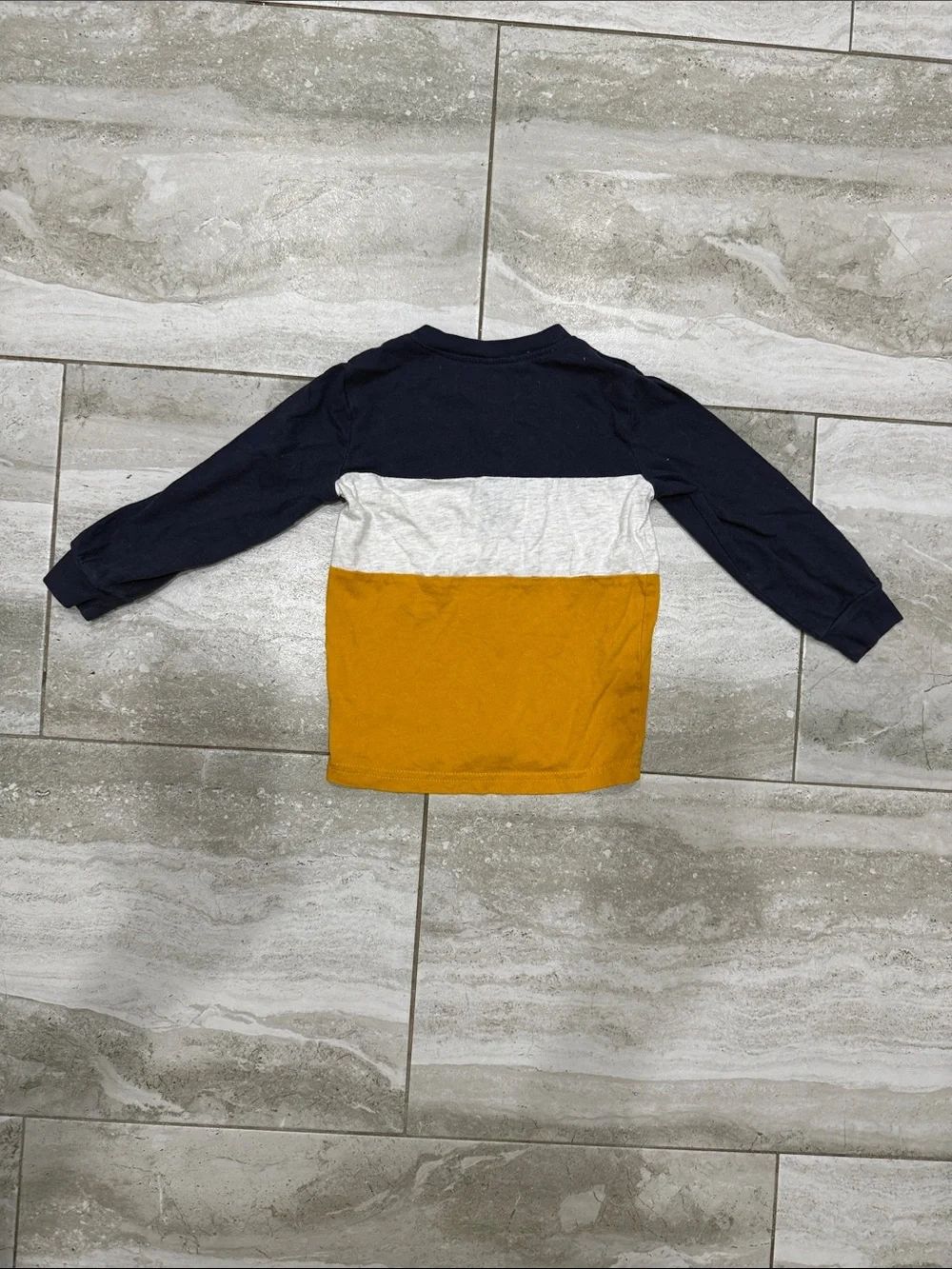 Carter's Navy, Gray & Mustard Colorblock Henley Long-Sleeve Shirt